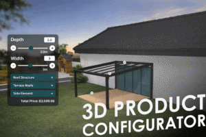 Wintergarden 3D product configurator designed with a 3d unreal modeling engine